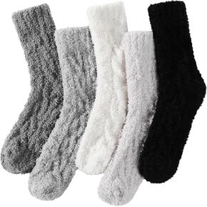 جوارب غامضة للنساء، 5-6 أزواج جوارب شتوية، شبشب ناعم ومريح للنساء جوارب شتوية قطيفة للنوم in Kuwait