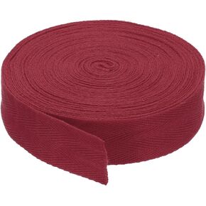 PATIKIL Cotton Twill Tape 1/4 Inch 10 Yards 100% Cotton Ribbon Bias Binding Tape Herringbone Webbing Trim for Sewing Gift Wrapping, Gold