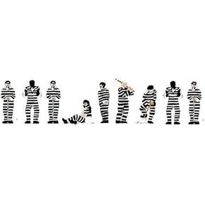 N Prisoners, Black & White Stripes (9)