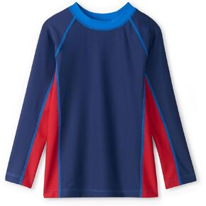 Hatley Boys' Long Sleeve Rashguard, Nautical Colourblock