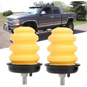2Pcs Rear Frame Bumper, Bump Stop Rear Frame Rubber Bumper 15712438, Truck Suspension Bump Stops Fit For Chevy Silverado 1500 and GMC Sierra 1500 Rear Jounce Bumper 1999-2007