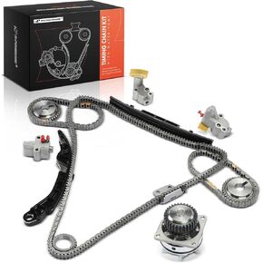 A-Premium Engine Timing Chain Kit with Water Pump & Sprocket & Tensioner & Guide Compatible with Nissan Altima 2007-2014, Murano 2009-2014, Pathfinder 2013-2014, Quest & Infiniti QX60, JX35, 3.5L