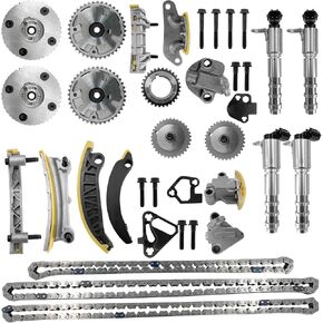 9-0753S Timing Chain Kit w/VVT Sprocket w/Solenoid Actuator Fit for 2006-2015 Buick Cadillac Chevy GMC Pontiac Saab Saturn Suzuki Acadia Traverse Enclave Caprice Equinox 2.8L 3.0L 3.2L 3.6L