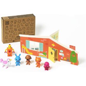 Sago Mini, Figurine Pack with 6 Toy Figures and Folding Playhouse, Kids Toys for Boys & Girls Ages 3 and up