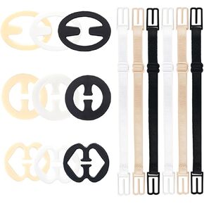 15 Pcs Adjustable Bra Strap to Hide Clips Holder for Slipping Shoulder Accessories, Bra Clasps for Women