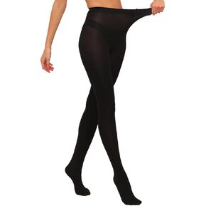 HA WA Womens Opaque Tights, 70D Warm Winter Thick Sheer Pantyhose Control Top Tights for Women