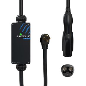 Grizzl-E Mini Connect Level 1-2 Portable Electric Vehicle (EV) Charger up to 40 Amp, UL Certified, Indoor/Outdoor Electric Car Fast Charging Station, NEMA 14-50 Plug, 25 feet Cable, NACS Connector
