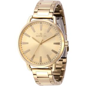 Invicta Lady's Wildflower 38mm Stainless Steel Quartz Watch, Gold (Model: 46332)
