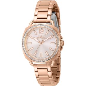 Invicta Lady's Wildflower 32mm Stainless Steel Quartz Watch, Rose Gold (Model: 46343)