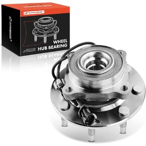 A-Premium Front Wheel Bearing and Hub Assembly with ABS & 8-Lug Compatible with Chevrolet Silverado 1500 2500, Suburban 2500, Avalanche 2500 & GMC Sierra 1500 2500, Yukon XL 2500, RWD Only