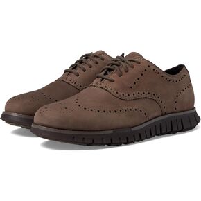 Cole Haan Mens Zerogrand Remastered Wing Tip Oxford Unlined Lava/Truffle/Dark Chocolate 9 Medium