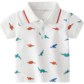 UP YO EB Kids Polo Shirt Short Sleeve for Boys Soft T-Shirt