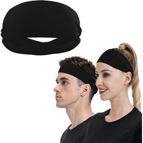 Custom Sweatbands for Men Women Running Headband Design Your Name Logo Image Sports Sweatband Sweat Wicking Bands Elastic Headbands for Exercise Workout