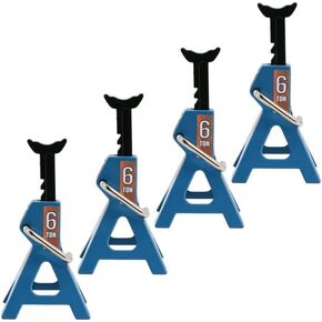 4 Pack 1/10 RC Scale Metal Jack Stand Repair for Traxxas TRX4 Axial SCX10 1/10 RC Climbing Car,Note: for 1:10 RC Cars only, not for Real Cars(Red)