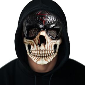 KatchOn, Creepy Halloween Skull Mask - Breathable, Clear Visibility | Latex Material Skull Head Mask, Scary Halloween Masks for Adults, Halloween Cosplay | Grim Reaper Mask for Halloween Costume Party