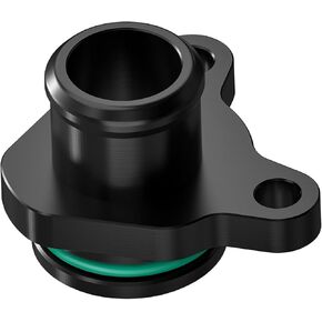 Bevinsee Coolant Port Fitting Water Hose Fitting w/O-ring Clamp Compatible with BMW N52 N54 N55 N20 Engine 335i 335xi 135i 325i 330i 525i 525xi 528i 528xi 530i 530xi Aluminum Red
