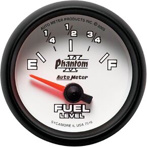 Auto Meter 7516 Phantom II Short Sweep Electric Fuel Level Gauge