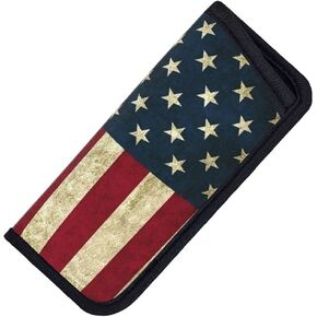 Bagea-Ka American Flag Patriotic USA Pattern Unisex Glasses Pouch Soft Eyeglasses Bag Portable Eyewear Case Sunglasses Bags