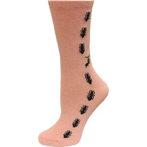 Hot Sox Ants Socks, Pink Heather, 1 Pair, Women Shoe 4-10