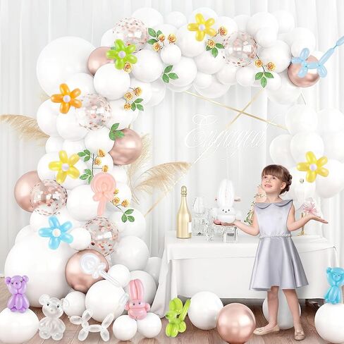 MCPINKY 100PCS Twisting Balloons White, 260q Long Balloons Thicken Latex Animal Balloons for Birthday Wedding Party Decorations Ballon Arch in Kuwait