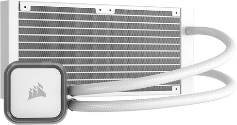 CORSAIR H150i RGB Elite Liquid CPU Cooler - 360mm AIO - AF120 Elite PWM Fans - Intel® LGA 1700, 1200, 2066, AMD® AM5 & AM4 Sockets - White in Saudi Arabia
