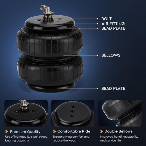 مجموعة تعليق أكياس الهواء الخلفية لسيارة Chevy Silverado 1500 & GMC Sierra 1500 1999-2006، GMC Sierra 1500 Classic 2007، 88272 TOW-GM9906 أسود in Saudi Arabia