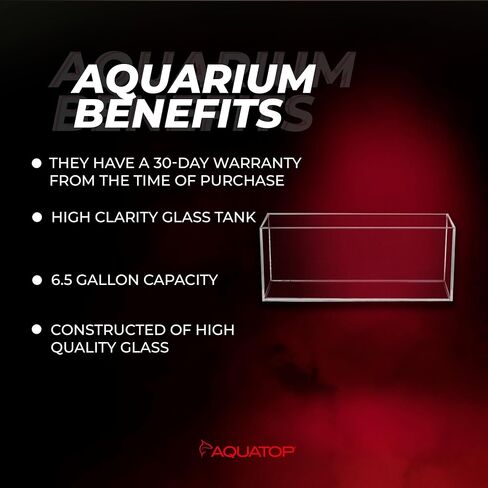 AquaTop 6.5G High Clarity Glass Bookshelf Style Aquarium (HCA-3G) in Saudi Arabia