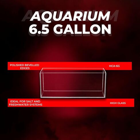 AquaTop 6.5G High Clarity Glass Bookshelf Style Aquarium (HCA-3G) in Saudi Arabia