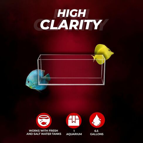 AquaTop 6.5G High Clarity Glass Bookshelf Style Aquarium (HCA-3G) in Saudi Arabia