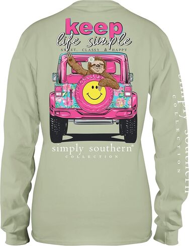 Simply Southern Keep Life Simple - Sloth - Sweet, Classy & Happy - Youth in Saudi Arabia