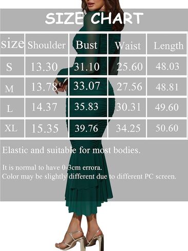 Atizon Elegant Ruched Bodycon Evening Dresses for Women Cocktail Party Formal Maxi Mermaid Dress in Saudi Arabia