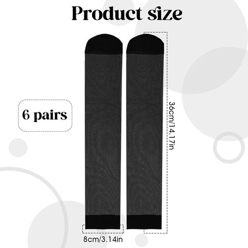 Women's Sheer Nylon Ankle Socks 6 Pack-Nude Crew Stocking Ultra Thin See Through Calf High Socks for Women in Saudi Arabia
