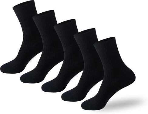 PADFOM Thin Cashmere Socks for Women, Super Soft Warm Cozy Winter Gift Crew Socks 5 Pairs Size 5-9 in Saudi Arabia