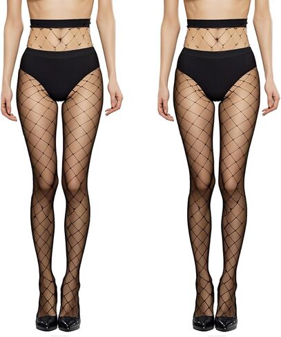 Womens High Waist Fishnet Tights Black Fishnet Stockings Sexy Party Thigh High Mesh Stockings Pantyhose for Women in Saudi Arabia