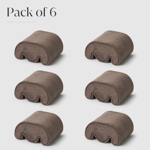 TAWBURY Fraser Watch Case Pillows - Pack of 6 Small Replacement Pillows for Our Fraser Brown Leather Watch Cases | 'M' Shaped Pillows Designed to fit 14.5cm - 17cm Wrists (Brown) in Kuwait