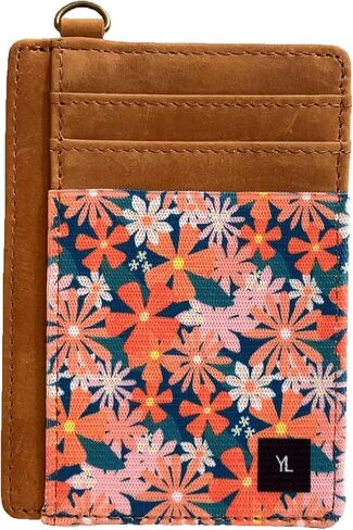 Wallets Credit Card Holder Wallet for Women & Men Slim Minimalist Wallets RFID Blocking Leather Elastic Front Pocket Wallet Mini Wallet in Saudi Arabia