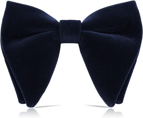 Velvet Bow Ties for Men - Oversized Bowtie, Pre-tied, Self-tie & Adjustable for Weddings, Events & Parties in Saudi Arabia