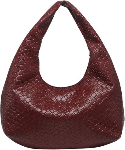 Floerns Women's Vintage Leather Tote Shoulder Handbag Top Handle Hobo Bag in Saudi Arabia