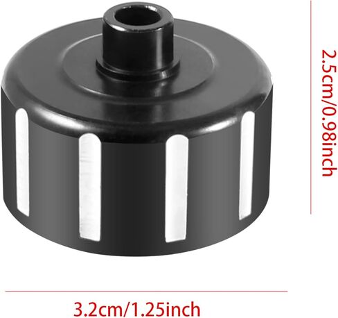 حافظة حامل تفاضلي من الألومنيوم لـ Arrma Karton Senton 1/7 Limitless (أسود) in Kuwait