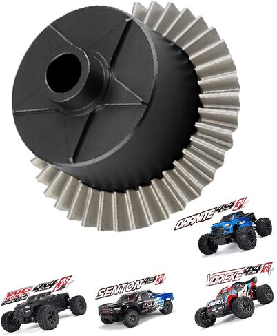 ترس رئيسي من الفولاذ 37T وعلبة تفاضلية وترس إدخال 13T جزء ترقيات لـ 1/10 Arrma Granite/Senton/Vorteks/Big Rock 3S BLX، 1/10 Outcast/Kraton 4S BLX 4WD، 1/8 Vendetta/Typhon 3s blx، أسود in Saudi Arabia