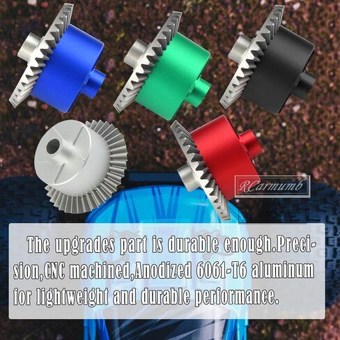 ترس رئيسي من الفولاذ 37T وعلبة تفاضلية وترس إدخال 13T جزء ترقيات لـ 1/10 Arrma Granite/Senton/Vorteks/Big Rock 3S BLX، 1/10 Outcast/Kraton 4S BLX 4WD، 1/8 Vendetta/Typhon 3s blx، أسود in Saudi Arabia