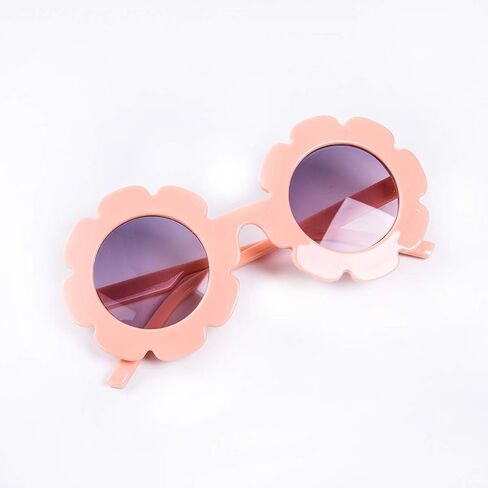 BULINGNA Cute Kids Toddler Baby Round Flower Sunglasses UV Protection Colorful Sunnies Glasses for Boys Girls 0-8T in Kuwait