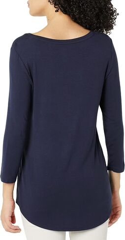 Amazon Essentials Women's 3/4 Sleeve Scoopneck Tunic, Pack of 2 in Saudi Arabia