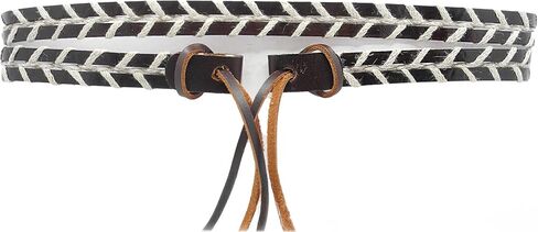 Western Hat Band - Genuine Leather Hand Laced with Wax Cord - Perfect Cowboy Hat Band and Accessories for Men and Women, Rancher Hat Bands, Toquillas para Sombrero Vaquero, Cowboy Hat Headband. in Saudi Arabia