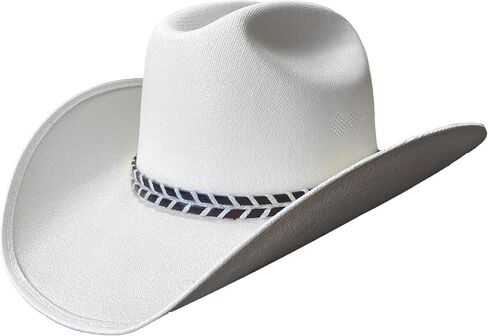 Western Hat Band - Genuine Leather Hand Laced with Wax Cord - Perfect Cowboy Hat Band and Accessories for Men and Women, Rancher Hat Bands, Toquillas para Sombrero Vaquero, Cowboy Hat Headband. in Saudi Arabia