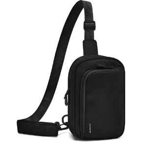 Small Sling Bag for Women and Men, Crossbody Bag Trendy, Fanny Packs Purses Chest Bag Small Backpack for Travel - White