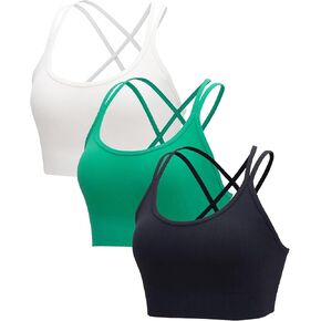 حمالات صدر رياضية للنساء من RUNNING GIRL، حمالة صدر رياضية بأشرطة متقاطعة من الخلف، حمالة صدر رياضية للجري للنساء، دعم عالي