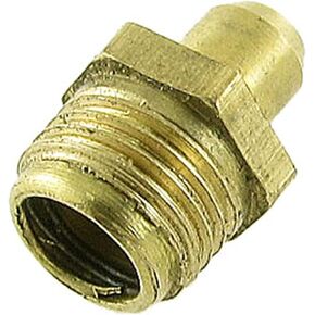 uxcell Universal M10 Thread Brass Straight Grease Nipple Fitting Adapter for Car Vehicle