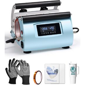 OFFNOVA 2 in 1 Dual 40 OZ Tumbler Heat Press Machine Double Station Combo Mug Heat Press Machine for 30oz 40oz Tumbler Top and Tapered Bottom Full Wrap Sublimation Printing
