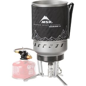 MSR WindBurner Duo Windproof Camping and Backpacking Stove System Black 1.8L